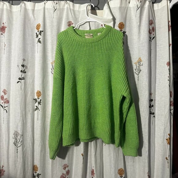 Scotch & Soda Sweaters - Scotch & Soda Maison Scotch Soft Crew Beck chunky knits green sweater size XL